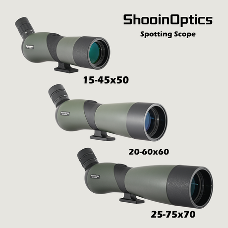 Shooin Optics Sportting Scope 15-45x50 20-60x60 25-75x70 Hunting Shooting Bird Watching Monocular Telescope Shooin Optics