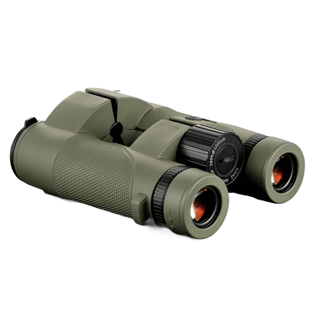 Shooin LaserView Pro binoculars in green with 10x42 magnification and laser rangefinder technology.