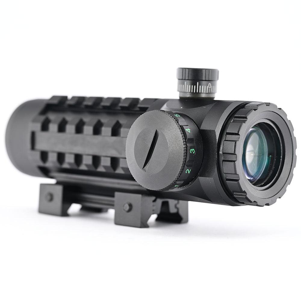 Shooin Optics 3x28 Scope Tactical Direct Adjustment Turret With 20mm And Dovetail Mount Base 1/2 MOA M7924 - Shooin Optics