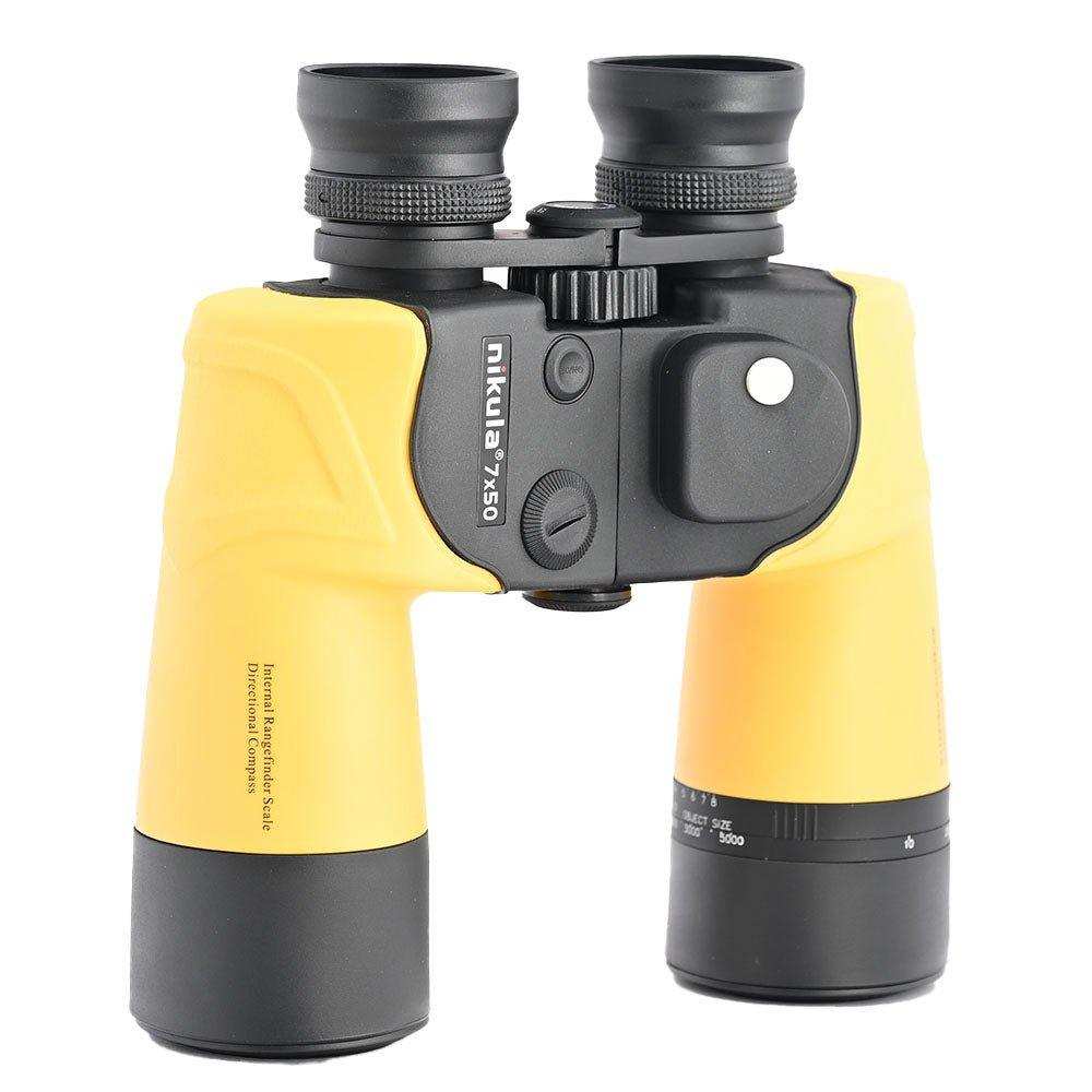 NIKULA 7x50 Binoculars Waterproof Fogproof Nitrogen-Filled Internal Rangefinder Scale Directional Compass Floatable Shooin