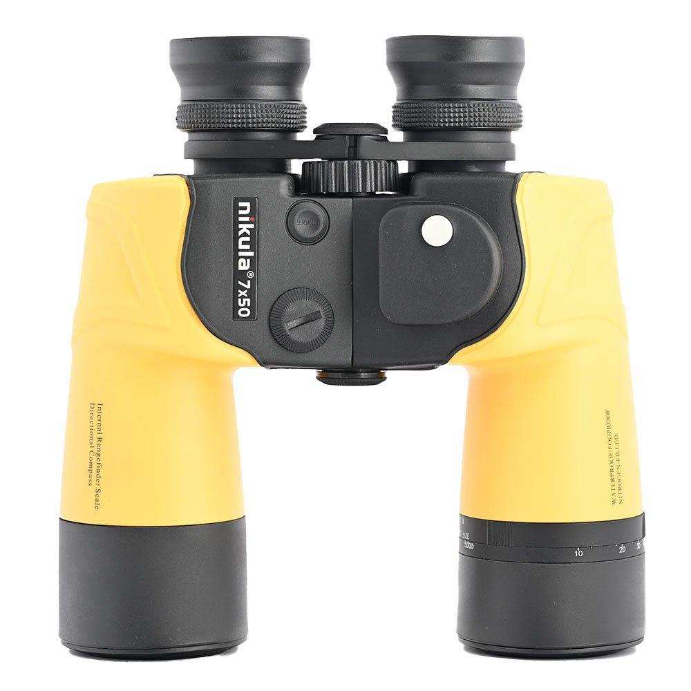 NIKULA 7x50 Binoculars Waterproof Fogproof Nitrogen-Filled Internal Rangefinder Scale Directional Compass Floatable Shooin