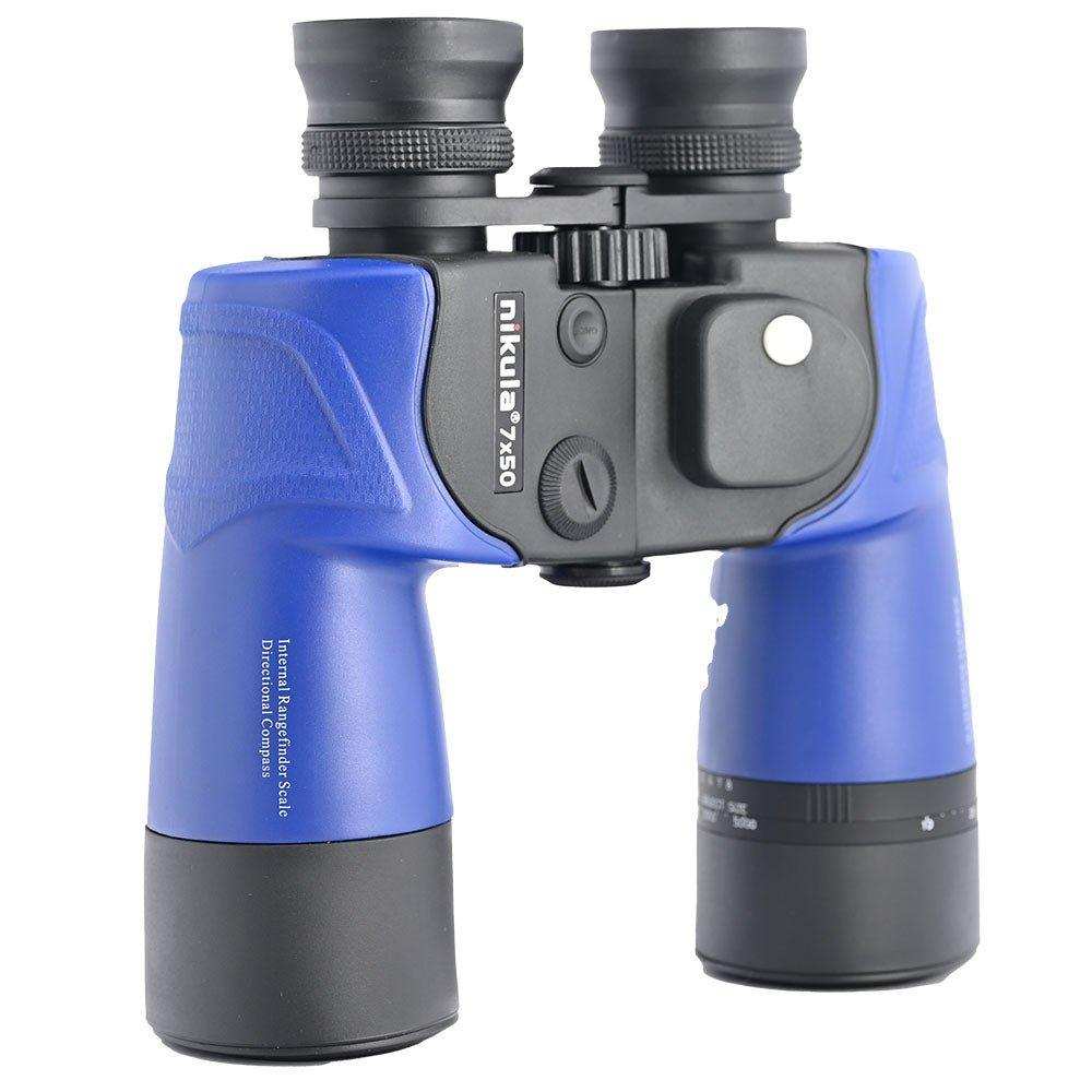 NIKULA 7x50 Binoculars Waterproof Fogproof Nitrogen-Filled Internal Rangefinder Scale Directional Compass Floatable Shooin