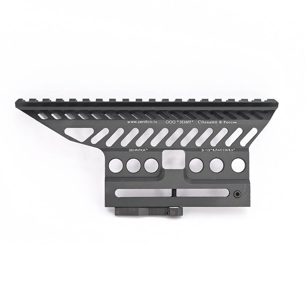 AK Series Scope Sight Side Optics Picatinny Mount Base features durable design for secure optic attachment on AK rifles.