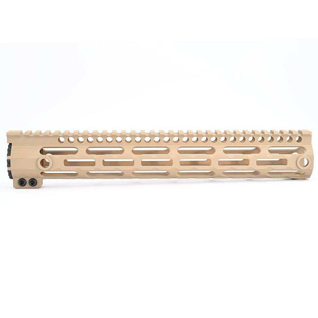 AR Series 12.5 INCH Picatinny Free Float Handguard With M-LOK Base Lock For Airsoft Shooin Optics