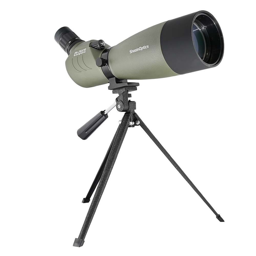 Shooin Optics SCY 20-60x60 25-75x70 FMC Spotting Scope Bird Watching Telescope Monocular Shooin Optics