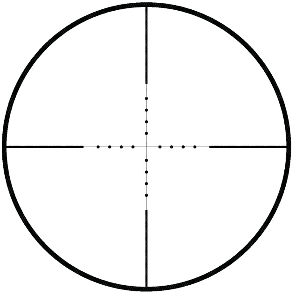 Precision reticle design for the 2.5-10x40 Red Greeg Mil Dot Scope 20mm Mount Base Fast Range And Small Range Adjustment.