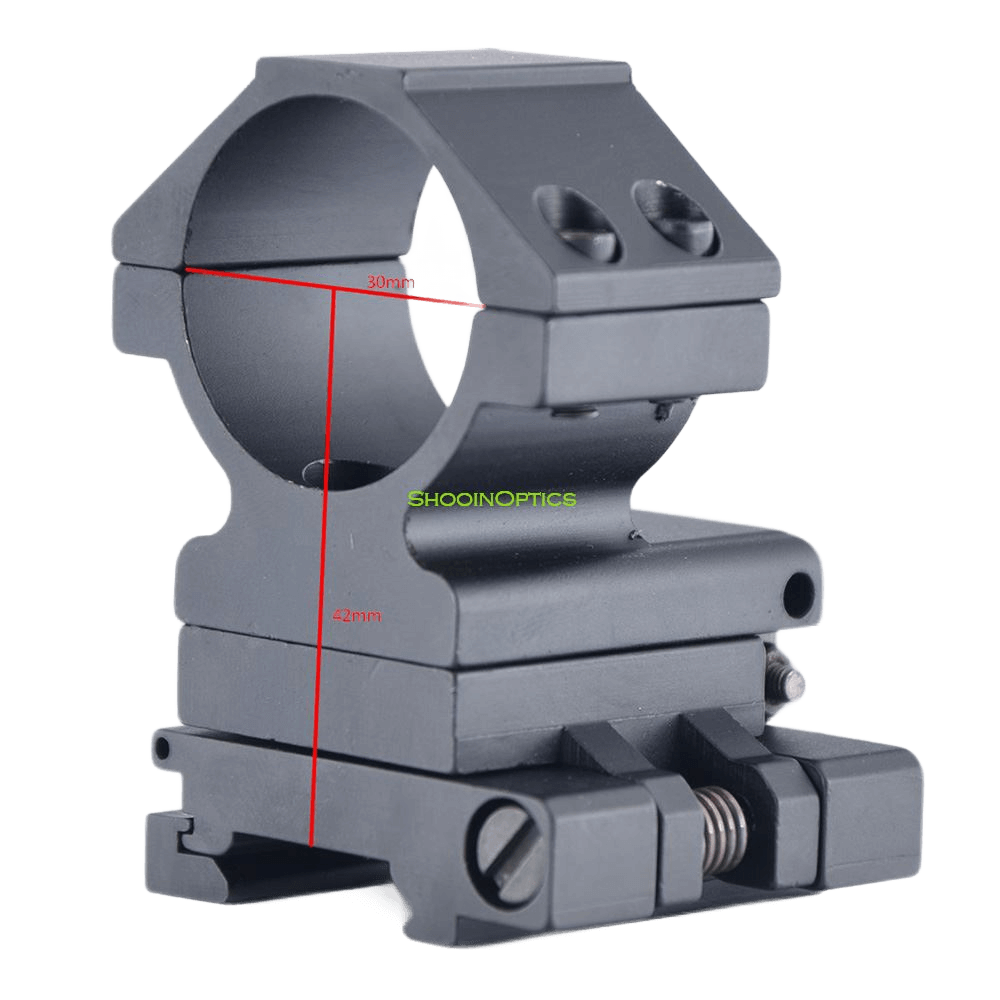 SIDE FLIP MOUNT 30mm Ring Picatinny Rail Mount Shooin Optics