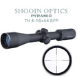 Shooin Optics TH 4-16x44 SFP Rifle scope 30mm Tube 1/4 MOA Shooin