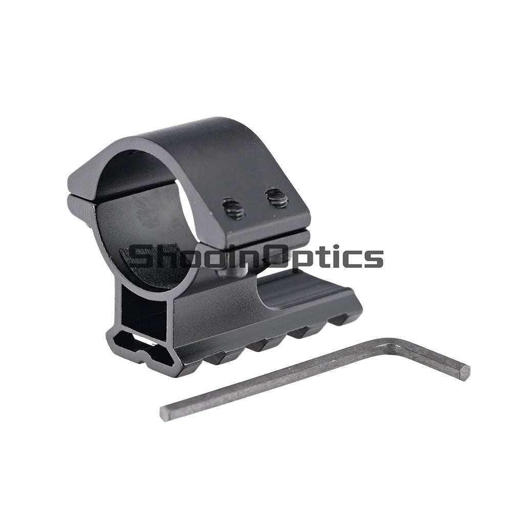 Red Scope Rings Rifle Scope 1 Inch 25.4mm Tube Ring With 20mm Rail Base For Red Dot ...