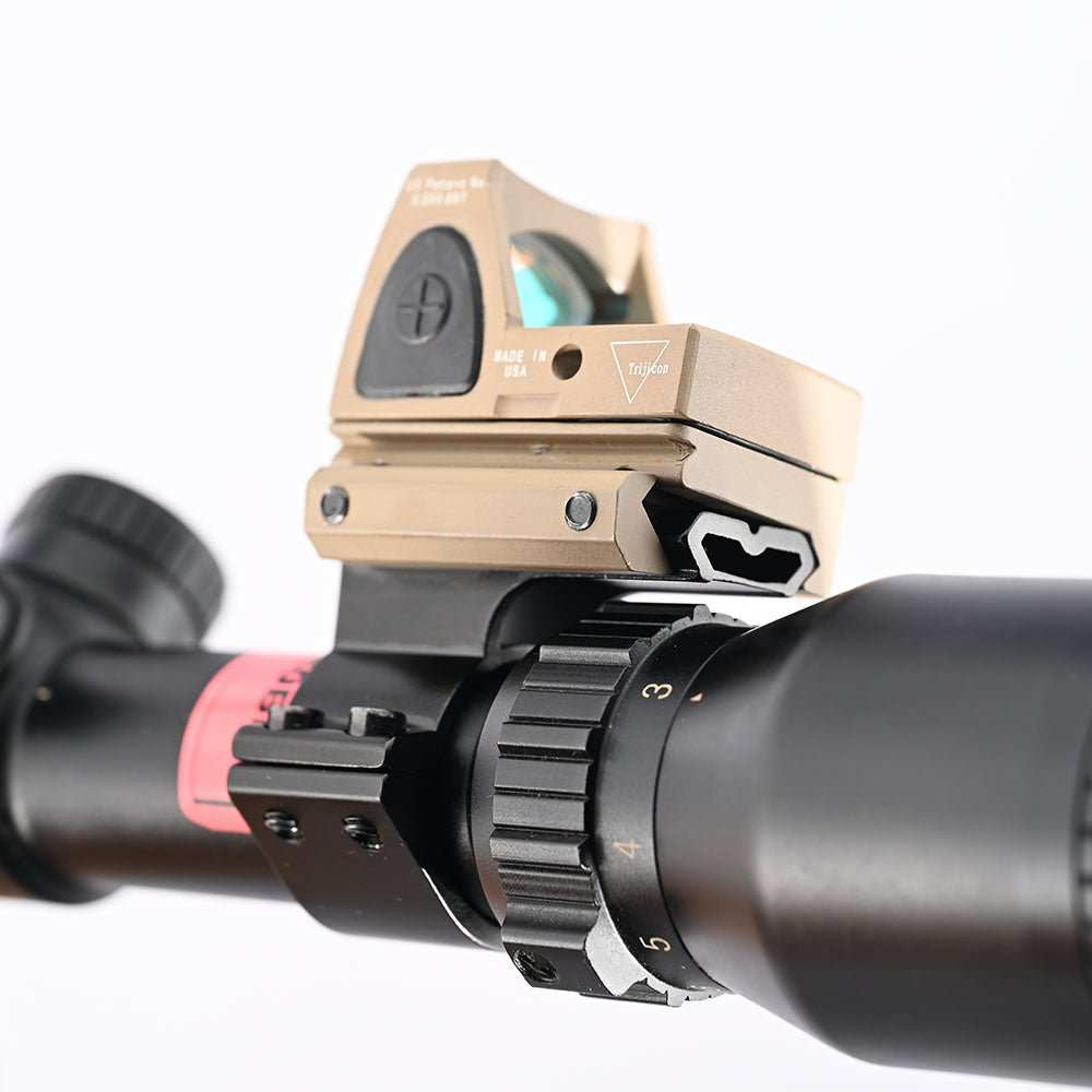 Red Scope Rings Rifle Scope 1 Inch 25.4mm Tube Ring With 20mm Rail Base For Red Dot ...
