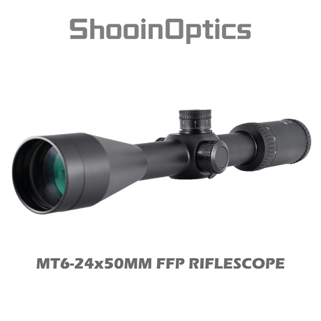 Shooin Optics 6 - 24x50 FFP Rifle Scope 30mm Tube 1/8 MOA - Shooin Optics